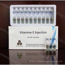 Prevenir envelhecimento da pele, injeção de vitamina E 100mg / 1ml